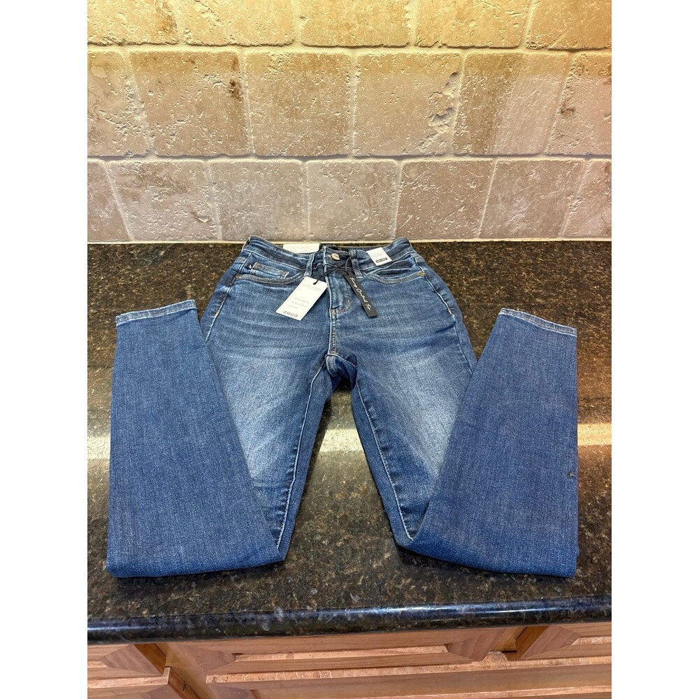 Judy Blue Sienna Skinny High Waist Tummy Control Denim Jeans Dark Blue SZ 24 NWT